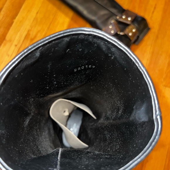 LOUIS VUITTON TALL RIDING BOOTS RHAPSODY LOGO - Picture 5 of 16